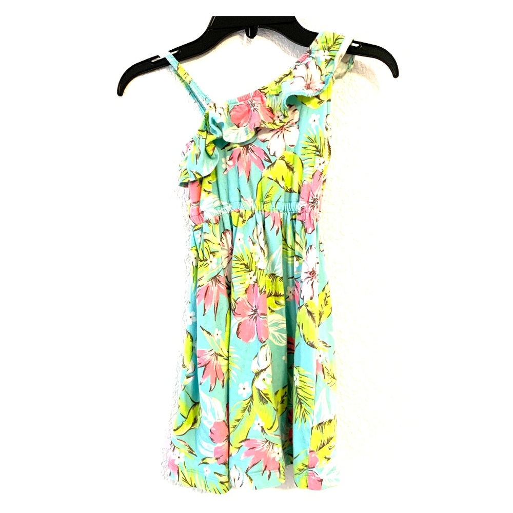 Carter’s girls ruffle shoulder floral dress
